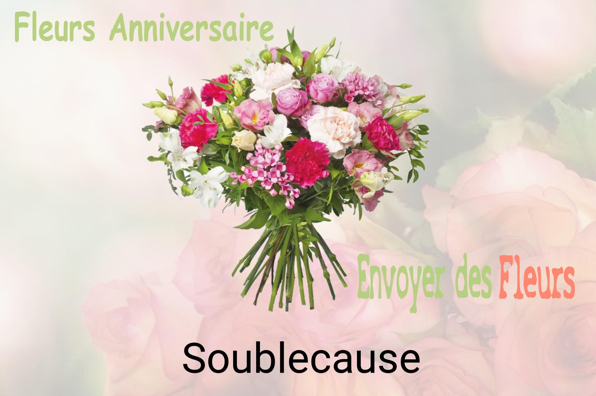 Bouquet de fleurs d’anniversaire livré à Soublecause